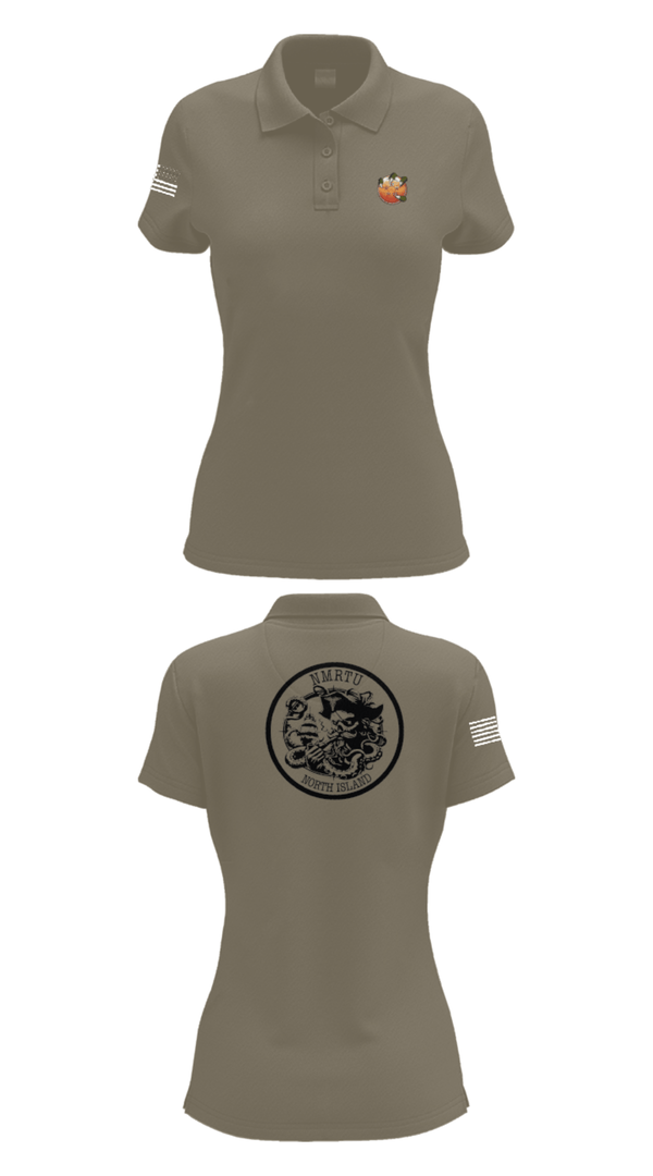 Womens Short Sleeve Performance Polo, USS MAKIN ISLANDC5 MKI, Navy, Teamtime, Team time, sublimation, custom sports apparel, team uniforms, spirit wear, spiritwear, sports uniforms, custom shirts, team store, custom team store, fundraiser sports, apparel fundraiser