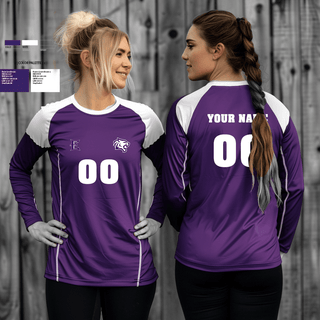 Long Sleeve Performance Shirt, Elgin High School Volleyball, Women's Volleyball, Teamtime, Team time, sublimation, custom sports apparel, team uniforms, spirit wear, spiritwear, sports uniforms, custom shirts, team store, custom team store, fundraiser sports, apparel fundraiser