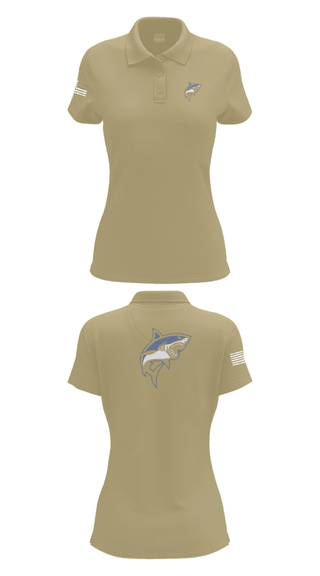 Womens Short Sleeve Performance Polo, Great white guns, Marines, Teamtime, Team time, sublimation, custom sports apparel, team uniforms, spirit wear, spiritwear, sports uniforms, custom shirts, team store, custom team store, fundraiser sports, apparel fundraiser
