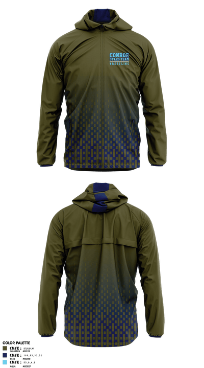 Conroe Stars Team 63554216 Windbreaker - 1