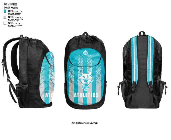 Gear Bag, Stem Lab K-8 School, Spirit Store, Teamtime, Team time, sublimation, custom sports apparel, team uniforms, spirit wear, spiritwear, sports uniforms, custom shirts, team store, custom team store, fundraiser sports, apparel fundraiser