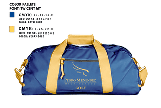 Duffle Bag, Pedro Menendez High School Golf, Golf, Teamtime, Team time, sublimation, custom sports apparel, team uniforms, spirit wear, spiritwear, sports uniforms, custom shirts, team store, custom team store, fundraiser sports, apparel fundraiser