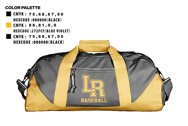 Duffle Bag, Lost River Raiders, Baseball, Teamtime, Team time, sublimation, custom sports apparel, team uniforms, spirit wear, spiritwear, sports uniforms, custom shirts, team store, custom team store, fundraiser sports, apparel fundraiser