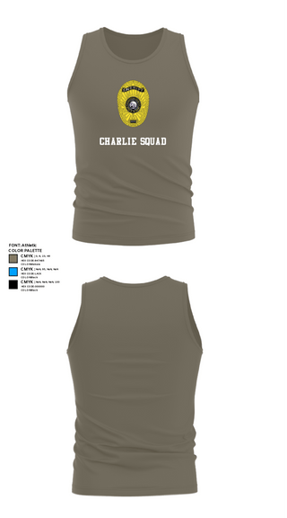 Tank Top, Charlie Squad, Police, Teamtime, Team time, sublimation, custom sports apparel, team uniforms, spirit wear, spiritwear, sports uniforms, custom shirts, team store, custom team store, fundraiser sports, apparel fundraiser