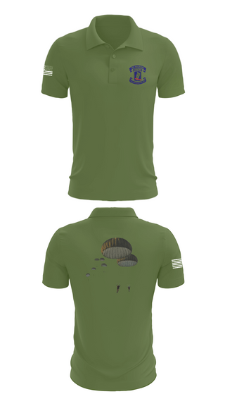 Short Sleeve Performance Polo, 173rd Airborne Division, Army, Teamtime, Team time, sublimation, custom sports apparel, team uniforms, spirit wear, spiritwear, sports uniforms, custom shirts, team store, custom team store, fundraiser sports, apparel fundraiser