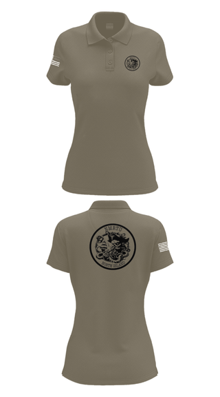 Women's Short Sleeve Performance Polo, USS MAKIN ISLAND, Navy, Teamtime, Team time, sublimation, custom sports apparel, team uniforms, spirit wear, spiritwear, sports uniforms, custom shirts, team store, custom team store, fundraiser sports, apparel fundraiser