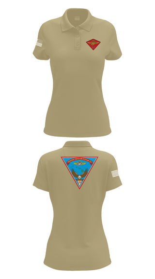 Womens Short Sleeve Performance Polo, Marine Air Group 24, Marines, Teamtime, Team time, sublimation, custom sports apparel, team uniforms, spirit wear, spiritwear, sports uniforms, custom shirts, team store, custom team store, fundraiser sports, apparel fundraiser