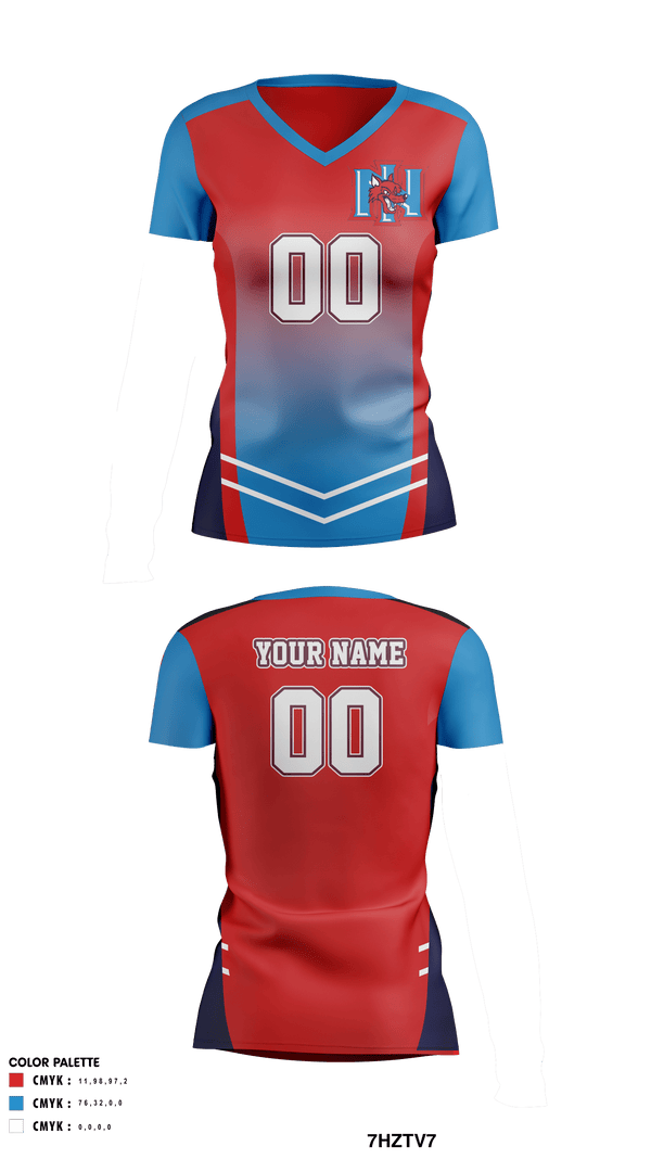 Women's Short Sleeve Vneck Shirt, North Iredell High School Volleyball, Women's Volleyball, Teamtime, Team time, sublimation, custom sports apparel, team uniforms, spirit wear, spiritwear, sports uniforms, custom shirts, team store, custom team store, fundraiser sports, apparel fundraiser