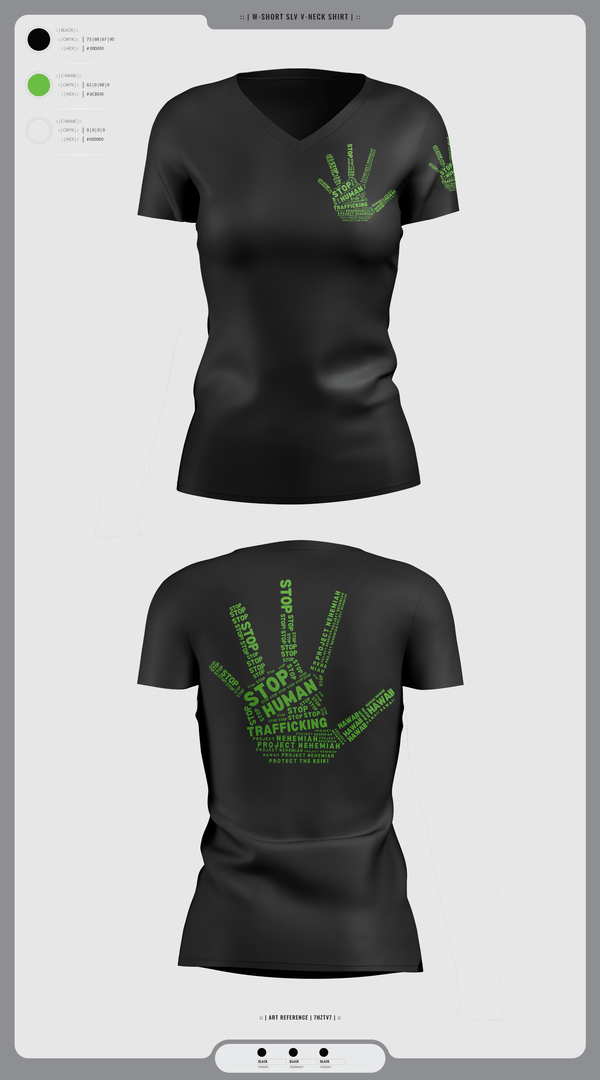 Womens Short Sleeve Vneck Shirt, Project Nehemiah Hawaii, , Teamtime, Team time, sublimation, custom sports apparel, team uniforms, spirit wear, spiritwear, sports uniforms, custom shirts, team store, custom team store, fundraiser sports, apparel fundraiser