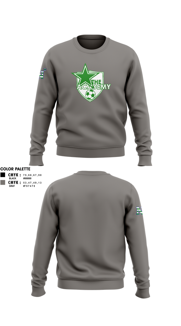 Crew Neck Sweatshirt, Lil' Shooters Starter Soccer, Men's Soccer, Teamtime, Team time, sublimation, custom sports apparel, team uniforms, spirit wear, spiritwear, sports uniforms, custom shirts, team store, custom team store, fundraiser sports, apparel fundraiser