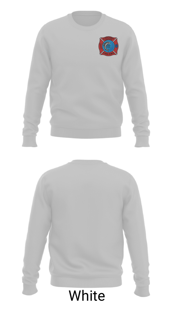 Crew Neck Sweatshirt, Station 3Cascade Locks Fire & EMS, Fire Department, Teamtime, Team time, sublimation, custom sports apparel, team uniforms, spirit wear, spiritwear, sports uniforms, custom shirts, team store, custom team store, fundraiser sports, apparel fundraiser