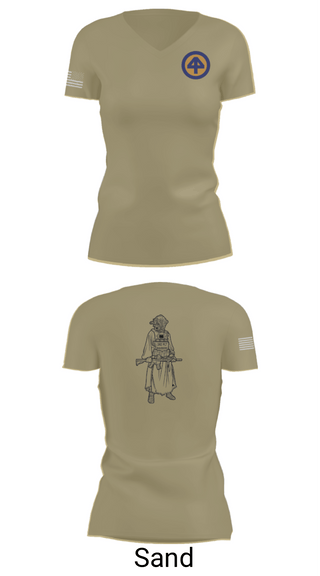 Women's Short Sleeve Vneck Shirt, A Co 1/1-114th, Army, Teamtime, Team time, sublimation, custom sports apparel, team uniforms, spirit wear, spiritwear, sports uniforms, custom shirts, team store, custom team store, fundraiser sports, apparel fundraiser