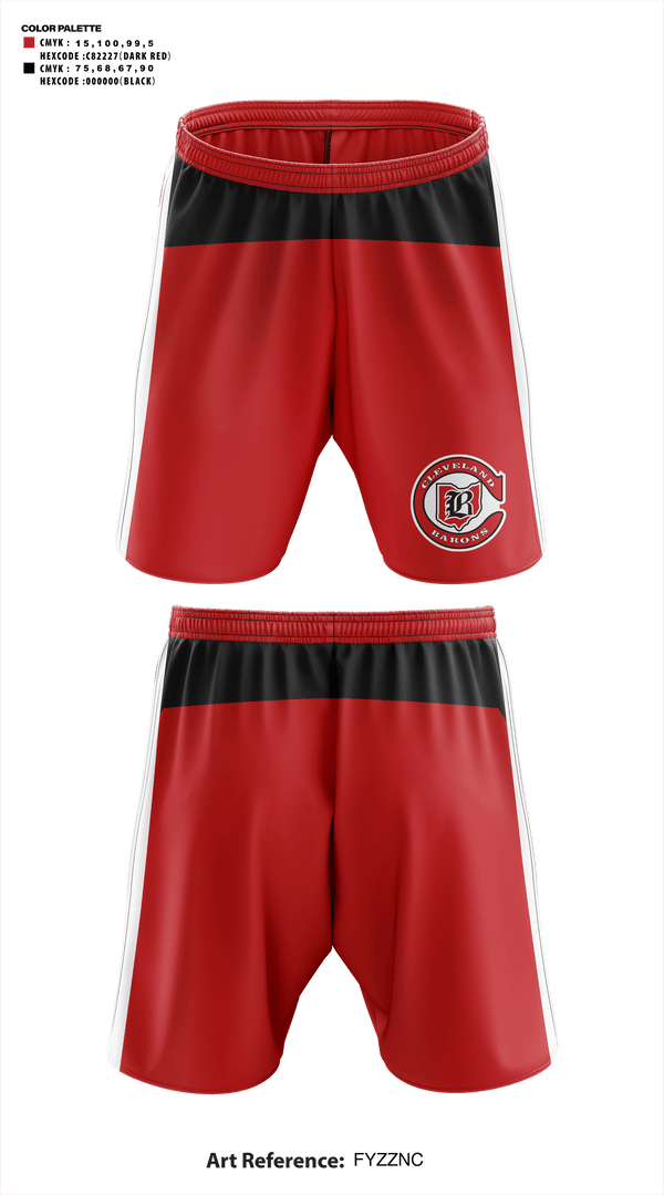 Athletic Shorts With Pockets, Cleveland Barons, Ice Hockey, Teamtime, Team time, sublimation, custom sports apparel, team uniforms, spirit wear, spiritwear, sports uniforms, custom shirts, team store, custom team store, fundraiser sports, apparel fundraiser