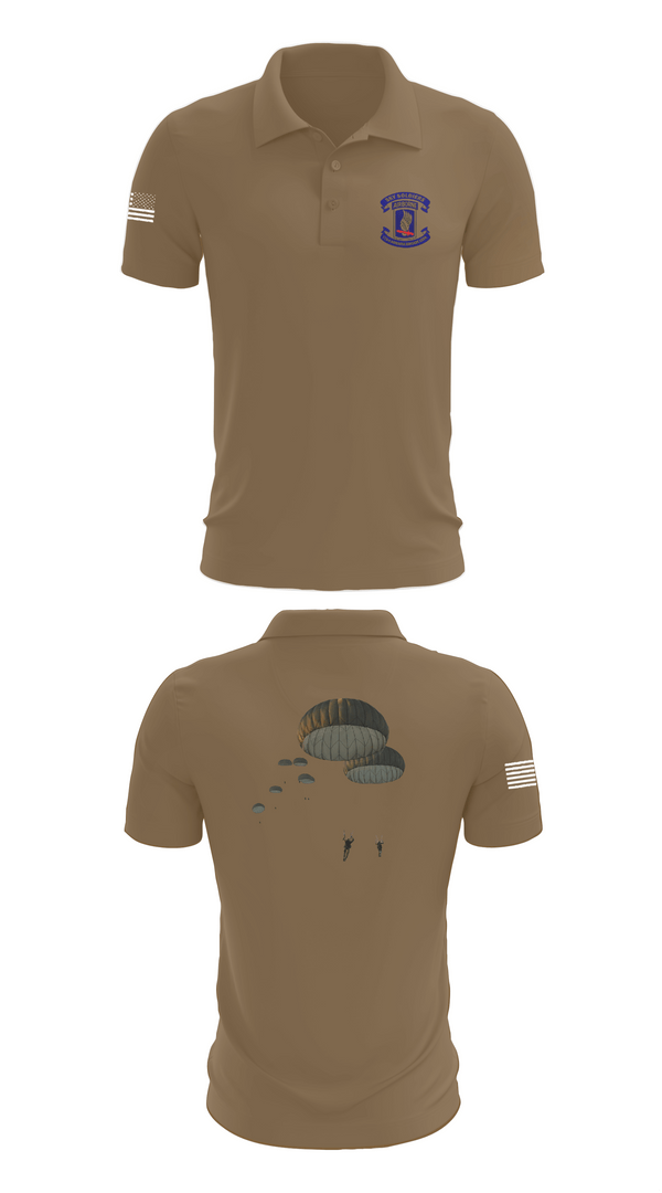 Short Sleeve Performance Polo, 173rd Airborne Division, Army, Teamtime, Team time, sublimation, custom sports apparel, team uniforms, spirit wear, spiritwear, sports uniforms, custom shirts, team store, custom team store, fundraiser sports, apparel fundraiser