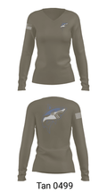 Great white guns 55052076 Women's Long Sleeve V-neck Shirt - 77
