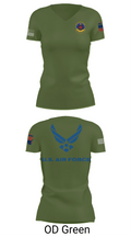 4th Component Maintenance Squadron 36168944 Women's Short Sleeve V-neck Shirt - 48