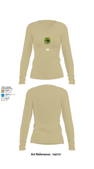 R51 33039101 Women's Long Sleeve V-neck Shirt - 82