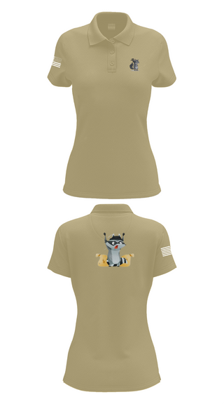 Womens Short Sleeve Performance Polo, 2-2 B Co., Army, Teamtime, Team time, sublimation, custom sports apparel, team uniforms, spirit wear, spiritwear, sports uniforms, custom shirts, team store, custom team store, fundraiser sports, apparel fundraiser