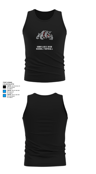 Tank Top, Okmulgee High School Football, Football, Teamtime, Team time, sublimation, custom sports apparel, team uniforms, spirit wear, spiritwear, sports uniforms, custom shirts, team store, custom team store, fundraiser sports, apparel fundraiser