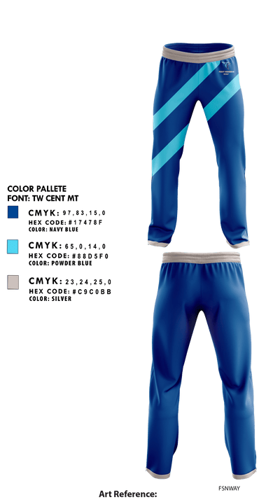 Perry Meridian High School Golf 92952446 Sweatpants - 1