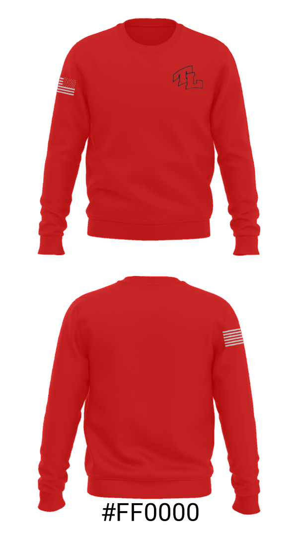 Crew Neck Sweatshirt, Twin Lakes High School Baseball, Baseball, Teamtime, Team time, sublimation, custom sports apparel, team uniforms, spirit wear, spiritwear, sports uniforms, custom shirts, team store, custom team store, fundraiser sports, apparel fundraiser