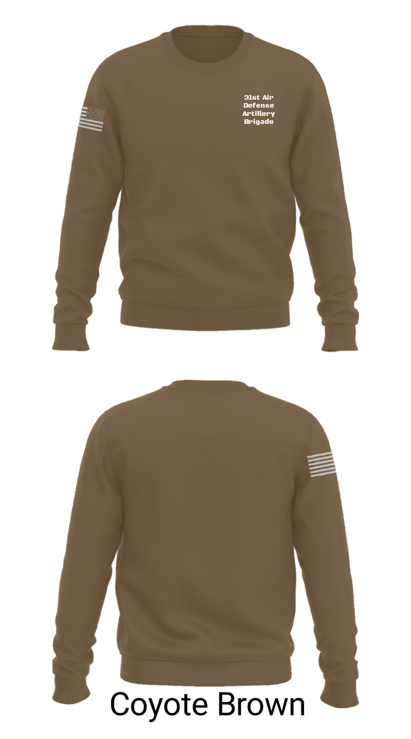 Crew Neck Sweatshirt, 31st Air Defense Artillery Brigade, Army, Teamtime, Team time, sublimation, custom sports apparel, team uniforms, spirit wear, spiritwear, sports uniforms, custom shirts, team store, custom team store, fundraiser sports, apparel fundraiser