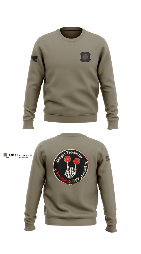 Crew Neck Sweatshirt, Mals-26, Marines, Teamtime, Team time, sublimation, custom sports apparel, team uniforms, spirit wear, spiritwear, sports uniforms, custom shirts, team store, custom team store, fundraiser sports, apparel fundraiser