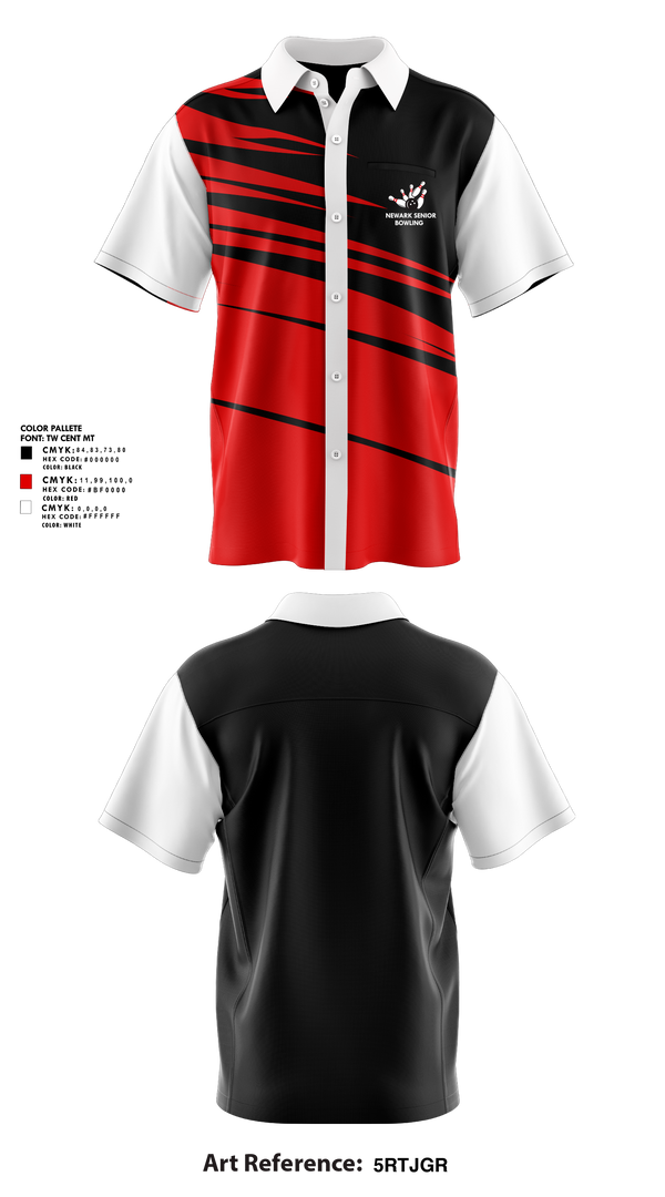Short Sleeve Bowling Jersey, Newark Senior High School Bowling, Bowling, Teamtime, Team time, sublimation, custom sports apparel, team uniforms, spirit wear, spiritwear, sports uniforms, custom shirts, team store, custom team store, fundraiser sports, apparel fundraiser