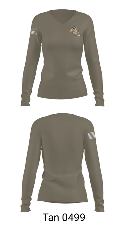 GrumpyOLVets 73193400 Women's Long Sleeve V-neck Shirt - 77