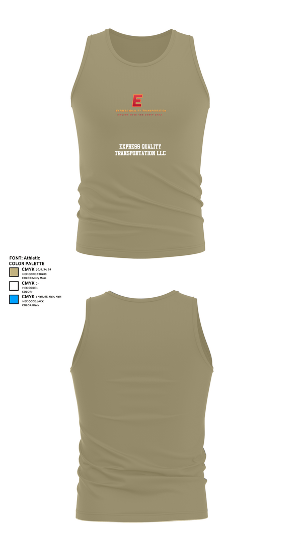 Tank Top, Express Quality Transportation LLC, , Teamtime, Team time, sublimation, custom sports apparel, team uniforms, spirit wear, spiritwear, sports uniforms, custom shirts, team store, custom team store, fundraiser sports, apparel fundraiser