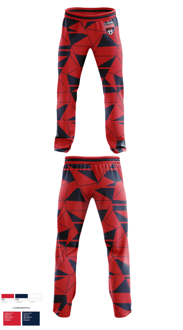 Sweatpants, Elkhorn Athletic Association, Men's Soccer, Teamtime, Team time, sublimation, custom sports apparel, team uniforms, spirit wear, spiritwear, sports uniforms, custom shirts, team store, custom team store, fundraiser sports, apparel fundraiser
