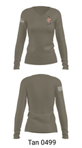 1 SOS 89040666 Women's Long Sleeve V-neck Shirt - 77