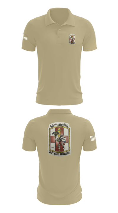 43rd Medical Detachment 2216181 Short Sleeve Performance Polo - 87