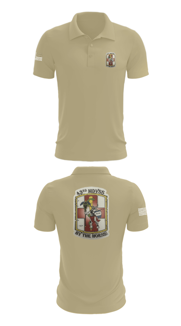 Short Sleeve Performance Polo, 43rd Medical Detachment, , Teamtime, Team time, sublimation, custom sports apparel, team uniforms, spirit wear, spiritwear, sports uniforms, custom shirts, team store, custom team store, fundraiser sports, apparel fundraiser