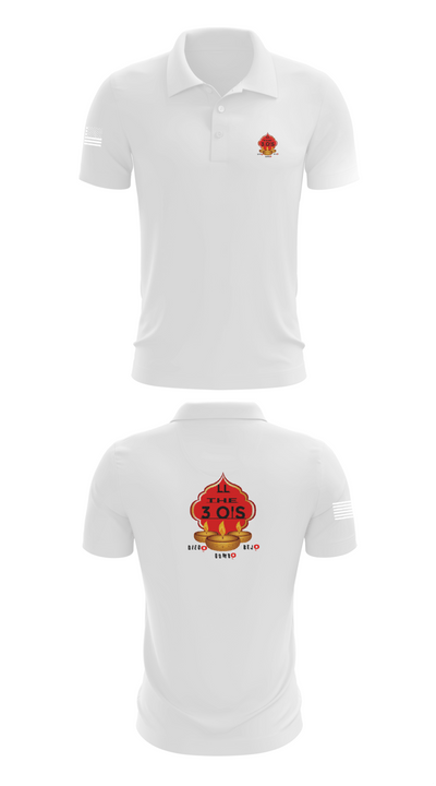 3 O's 95365157 Short Sleeve Performance Polo - 9