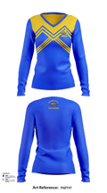 Niagara Falls High School Cheer 93766277 Women's Long Sleeve V-neck Shirt - 133