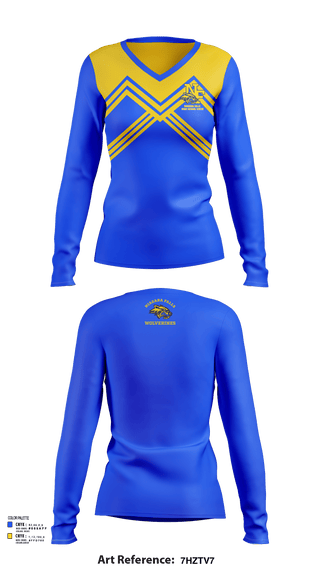 Womens Long Sleeve Vneck Shirt, Niagara Falls High School Cheer, Cheer, Teamtime, Team time, sublimation, custom sports apparel, team uniforms, spirit wear, spiritwear, sports uniforms, custom shirts, team store, custom team store, fundraiser sports, apparel fundraiser
