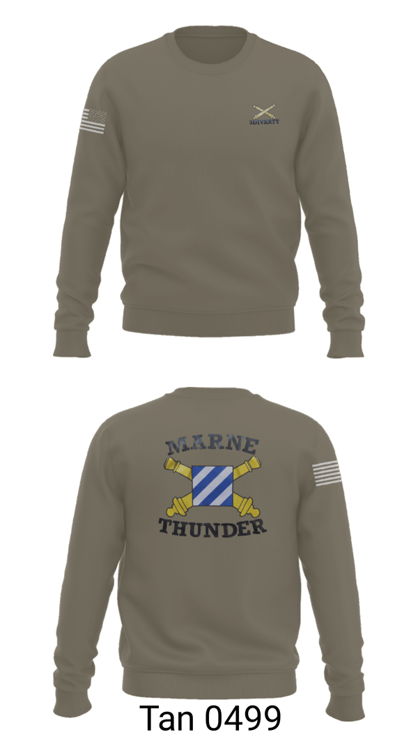 Crew Neck Sweatshirt, 3ID divarty3ID DIVARTY, Army, Teamtime, Team time, sublimation, custom sports apparel, team uniforms, spirit wear, spiritwear, sports uniforms, custom shirts, team store, custom team store, fundraiser sports, apparel fundraiser