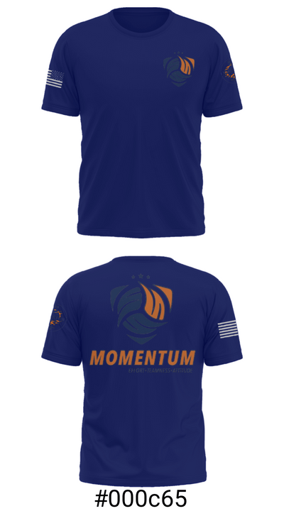 Momentum Volleyball Club 81929497 Short Sleeve Performance Shirt - 19