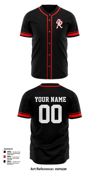 Full Button Baseball Jersey, El Rodeo, Baseball, Teamtime, Team time, sublimation, custom sports apparel, team uniforms, spirit wear, spiritwear, sports uniforms, custom shirts, team store, custom team store, fundraiser sports, apparel fundraiser