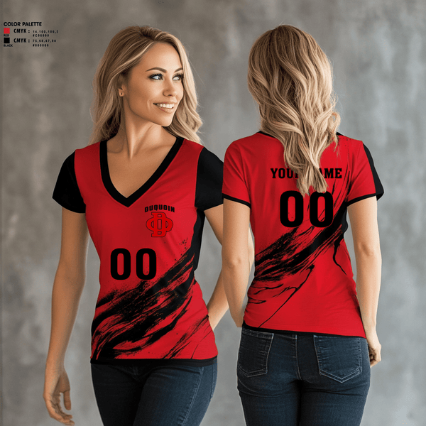 Womens Short Sleeve Vneck Shirt, DuQuoin High School Volleyball, Women's Volleyball, Teamtime, Team time, sublimation, custom sports apparel, team uniforms, spirit wear, spiritwear, sports uniforms, custom shirts, team store, custom team store, fundraiser sports, apparel fundraiser