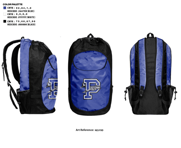 Gear Bag, Blue Bombers Volleyball, Women's Volleyball, Teamtime, Team time, sublimation, custom sports apparel, team uniforms, spirit wear, spiritwear, sports uniforms, custom shirts, team store, custom team store, fundraiser sports, apparel fundraiser