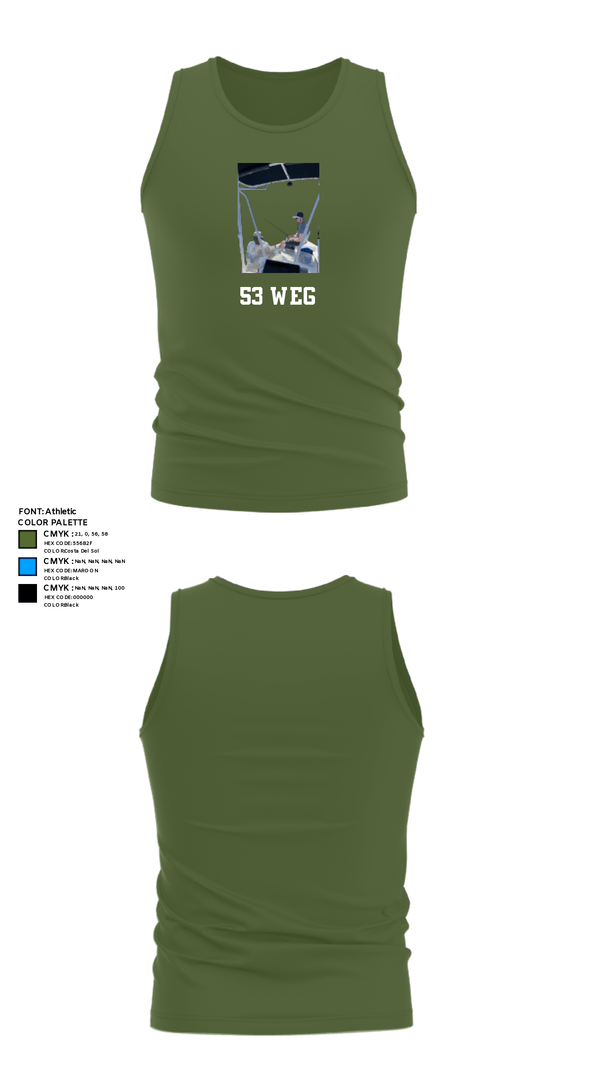 Tank Top, 53 weg, Air Force, Teamtime, Team time, sublimation, custom sports apparel, team uniforms, spirit wear, spiritwear, sports uniforms, custom shirts, team store, custom team store, fundraiser sports, apparel fundraiser