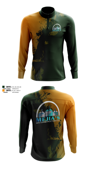 Quarter Zip Jacket, Mejia’s Bin Construction LLC, , Teamtime, Team time, sublimation, custom sports apparel, team uniforms, spirit wear, spiritwear, sports uniforms, custom shirts, team store, custom team store, fundraiser sports, apparel fundraiser