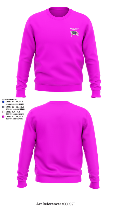 Wheatland youth football and cheer 53677637 Crew Neck Sweatshirt - 1