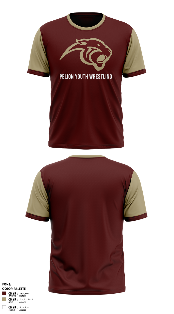 Short Sleeve Performance Shirt, Pelion Youth Wrestling, Wrestling, Teamtime, Team time, sublimation, custom sports apparel, team uniforms, spirit wear, spiritwear, sports uniforms, custom shirts, team store, custom team store, fundraiser sports, apparel fundraiser