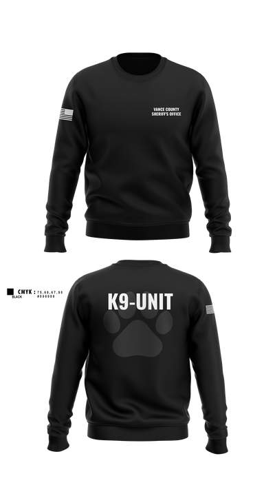 Vance County Sheriff's Office  K9 Unit 48237740 Crew Neck Sweatshirt - 2