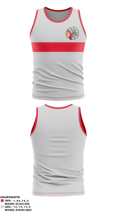 County Line Junior High School Cross Country 49225250 Tank Top - 2