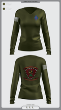 3rd combat engineering battalion 19894559 Women's Long Sleeve V-neck Shirt - 1
