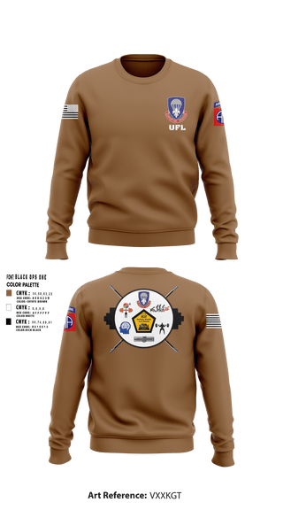 Crew Neck Sweatshirt, 82nd ADSB H2F, Army, Teamtime, Team time, sublimation, custom sports apparel, team uniforms, spirit wear, spiritwear, sports uniforms, custom shirts, team store, custom team store, fundraiser sports, apparel fundraiser